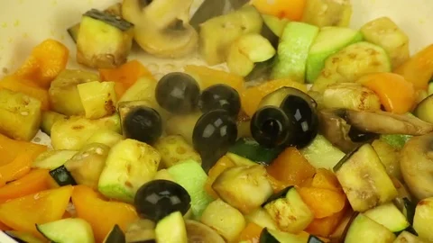 Refill spices vegetarian ragout  Video stock 72770607