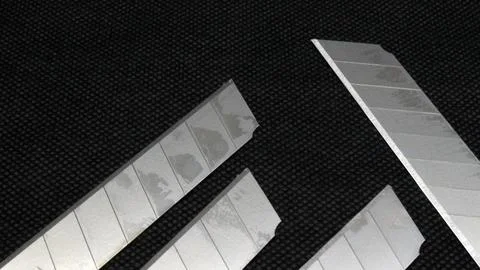 Refillable cutter blade isolated Stock Photos