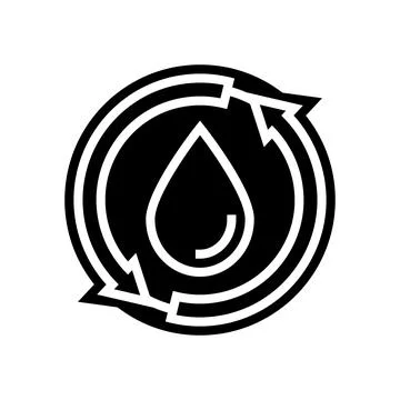 Refillable glyph icon vector illustration Illustrazione stock