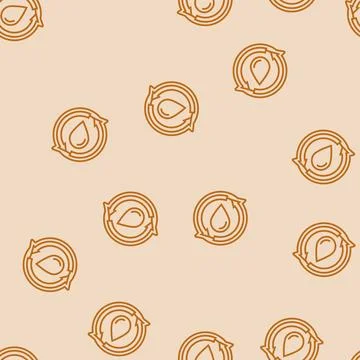 Refillable line seamless pattern Stock Illustration