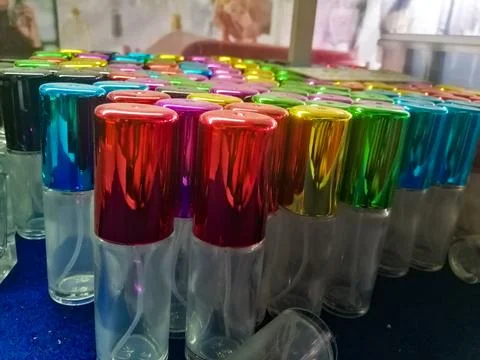 Refillable perfume bottles Stock Photos