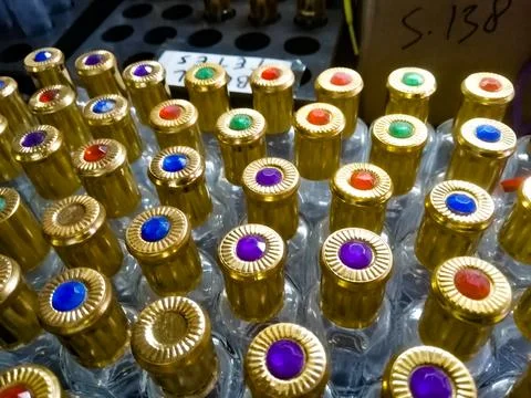 Refillable perfume bottles Stock Photos