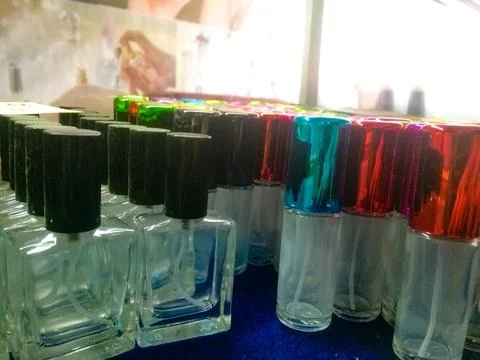 Refillable perfume bottles Stock Photos