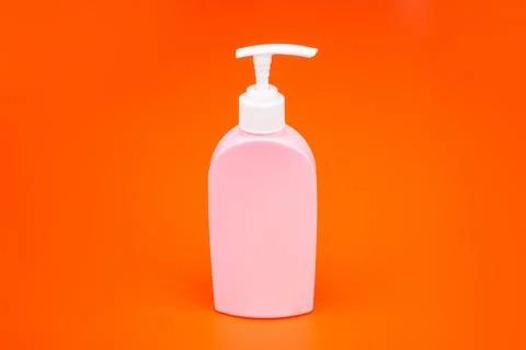 Refillable plastic liquid cosmetic packaging container Stock Photos