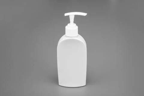 Refillable plastic liquid cosmetic packaging container Stock Photos