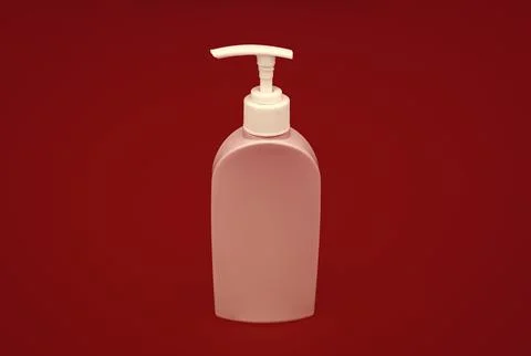 Refillable plastic liquid cosmetic packaging container Stock Photos