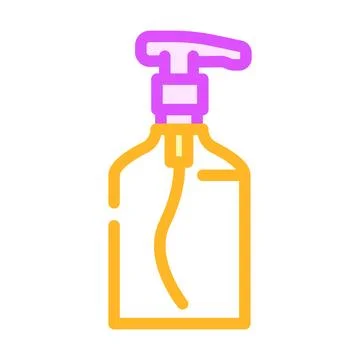 Refillable soap bottle color icon vector illustration Stock Illustration
