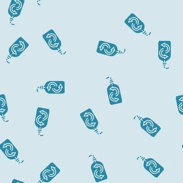 Refillable soap bottle glyph seamless pattern Stock Illustration