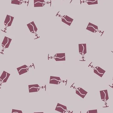 Refillable soap bottle glyph vector seamless pattern Stock Illustration