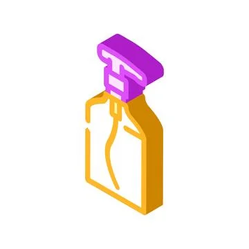 Refillable soap bottle isometric icon vector illustration Stock Illustration