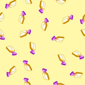 Refillable soap bottle isometric icon seamless pattern Illustrazione stock