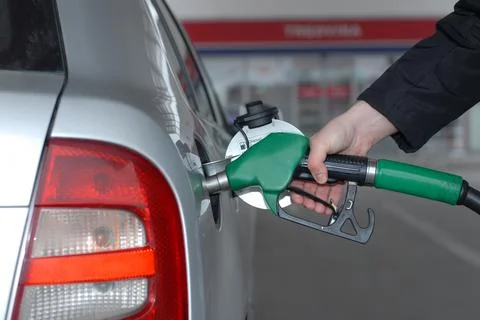 Refilling the car Stock Photos