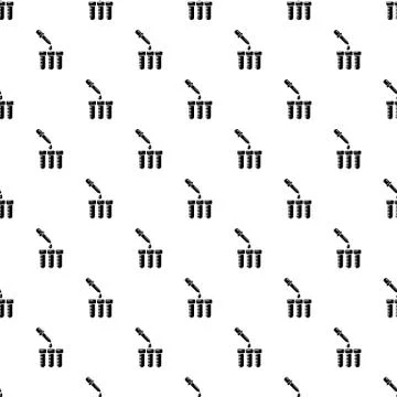 Refilling cartridges pattern vector seamless Illustrazione stock