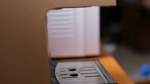 Refilling coffee machines, preparing coffee machines for brewing coffee Stock Footage 107415655