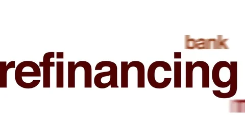 Refinancing animated word cloud. Stock Footage 69776867
