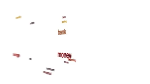 Refinancing animated word cloud. Stock Footage 70309418
