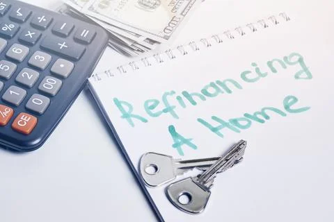 Refinancing a home Stock Photos