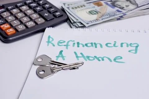 Refinancing a home Stock Photos