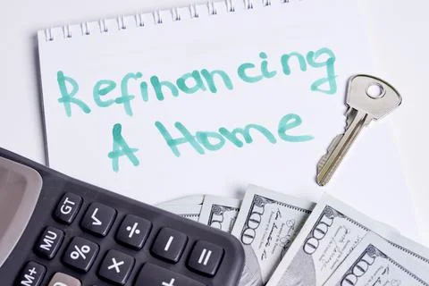 Refinancing a home Stock Photos