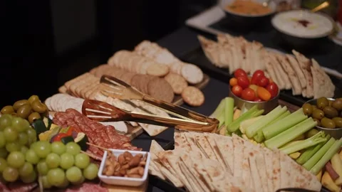 Refined Assortment Of Delectable Bites, Sophisticated Presentation Featuring Stock Footage 323777369