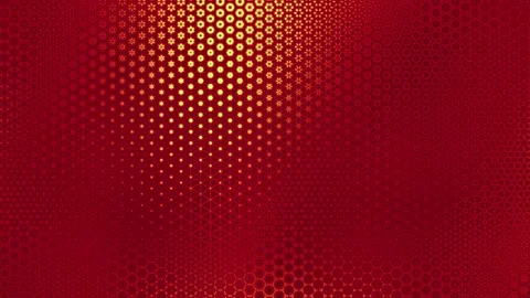 Refined crimson gradient video pattern with evolving dots, star elements and Stock Footage 329951710