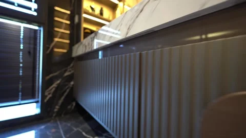 Refined Elegance: Marble, Texture Ambient Glow Video stock 309371916