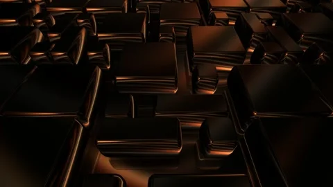 Refined Motion Across Rich Brown Tiles with Metallic Shine and Elite Design 스톡 동영상 343261762