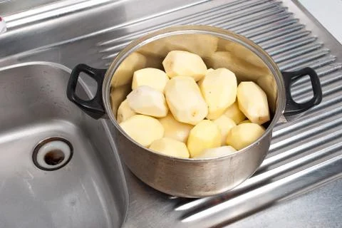 Refined potatoes Stock Photos