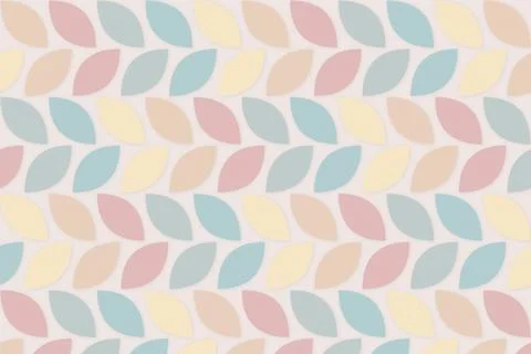 A refined repeat of softly toned leaf forms brings warmth and understated e.. Stock Illustration