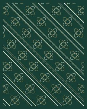 A refined repeating pattern of interlocking geometric ornaments and diagona.. Stock Illustration