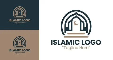 A refined representation of Islamic tradition, suitable for businesses, mosqu 스톡 일러스트