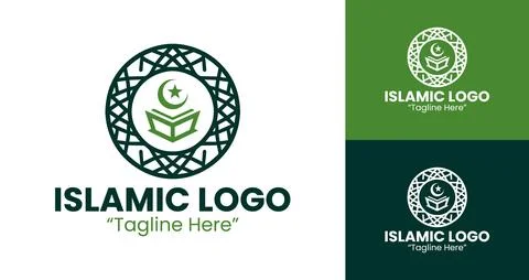 A refined representation of Islamic tradition, suitable for businesses, mosqu Stock Illustration