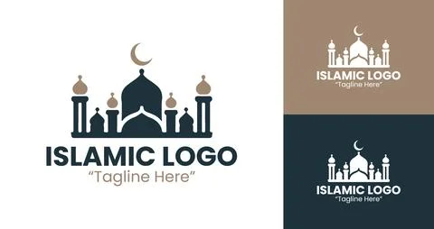 A refined representation of Islamic tradition, suitable for businesses, mosqu Stock Illustration