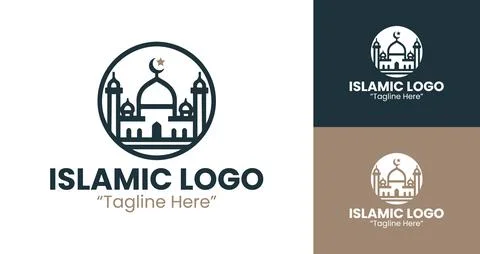 A refined representation of Islamic tradition, suitable for businesses, mosqu Stock Illustration