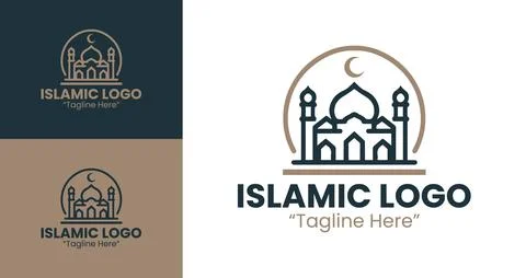 A refined representation of Islamic tradition, suitable for businesses, mosqu Stock-Illustration