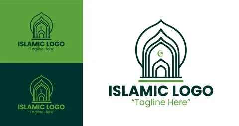 A refined representation of Islamic tradition, suitable for businesses, mosqu イラスト素材