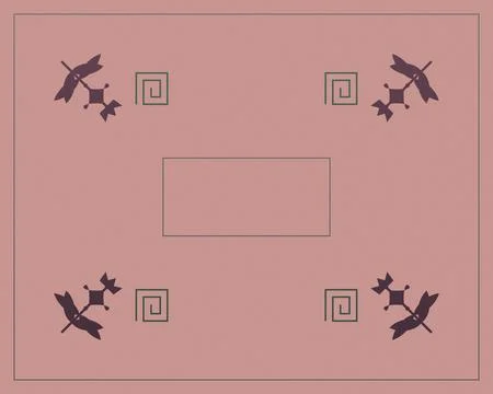 A refined symmetrical composition combines perched birds, leafy branches, a.. 스톡 일러스트