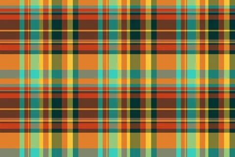 A refined tartan plaid repeat with interlaced check lines and a woven fabric  Stock Illustration