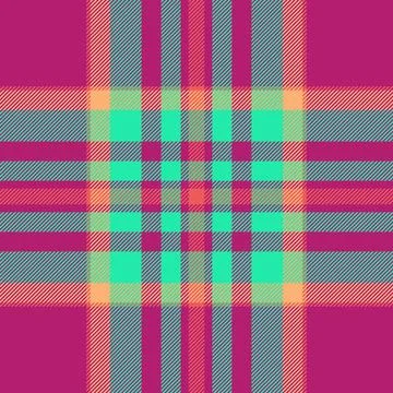 A refined tartan plaid repeat with interlaced check lines and a woven fabric  Stock Illustration