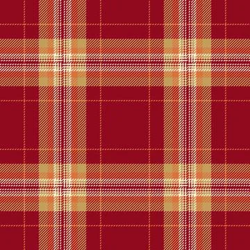 A refined tartan plaid repeat with interlaced check lines and a woven fabric  Stock Illustration