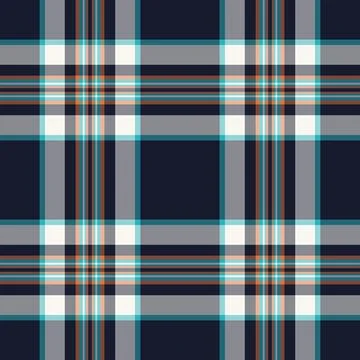 A refined tartan plaid repeat with interlaced check lines and a woven surface Stock Illustration
