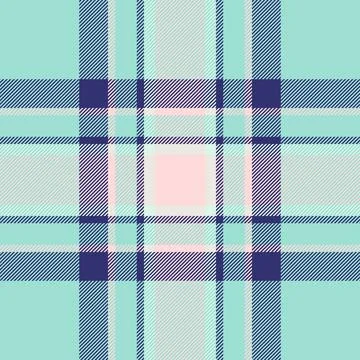 A refined tartan plaid repeat with interlaced check lines and a woven fabric  Stock Illustration