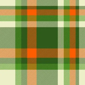 A refined tartan plaid repeat with interlaced check lines and a woven fabric  Stock Illustration