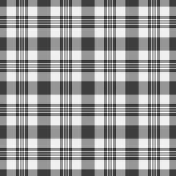 A refined tartan plaid repeat with interlaced check lines and a woven fabric  Stock Illustration