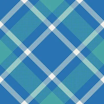 A refined tartan plaid repeat with interlaced check lines and a woven fabric  Stockillustratie