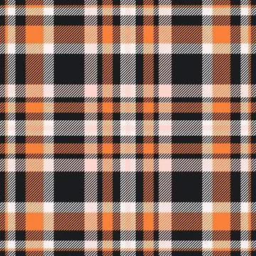 A refined tartan plaid repeat with interlaced check lines and a woven fabric  Stock Illustration