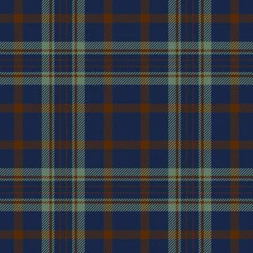 A refined tartan plaid repeat with interlaced check lines and a woven fabric  Stock Illustration