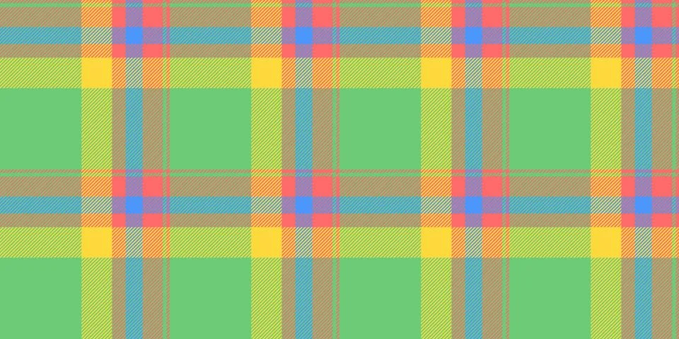 A refined tartan plaid repeat with interlaced check lines and a woven fabric  Stock Illustration