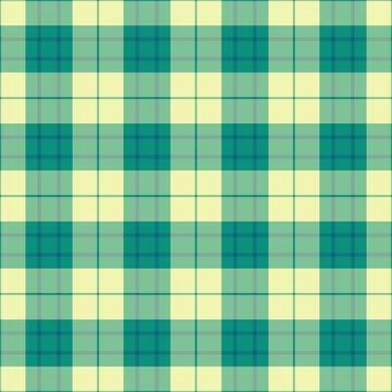 A refined tartan plaid repeat with interlaced check lines and a woven fabric  Stock Illustration