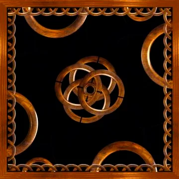 Refined wood decorative background Stock Illustration